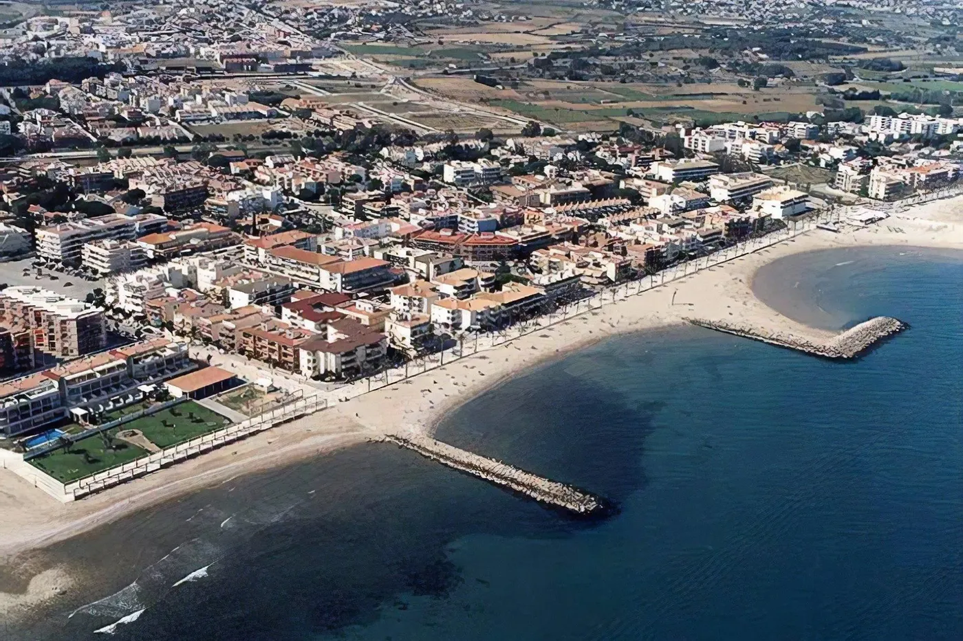 Platges de Cubelles des de l’aire