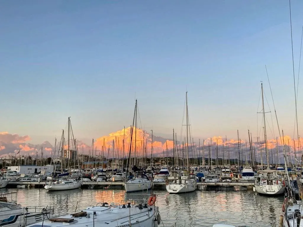 Puerto de Vilanova al atardecer